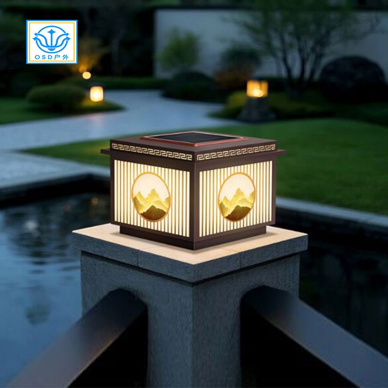 市电/太阳能围墙-柱头灯