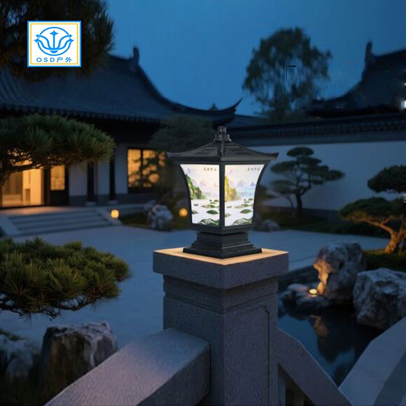 市电/太阳能围墙-柱头灯