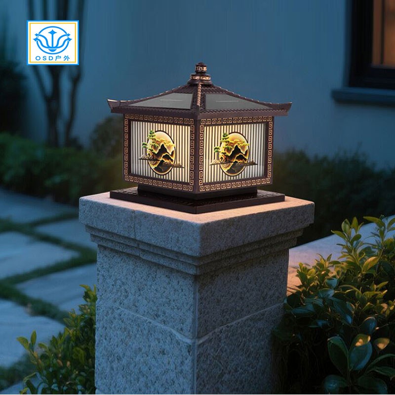 市电/太阳能围墙-柱头灯