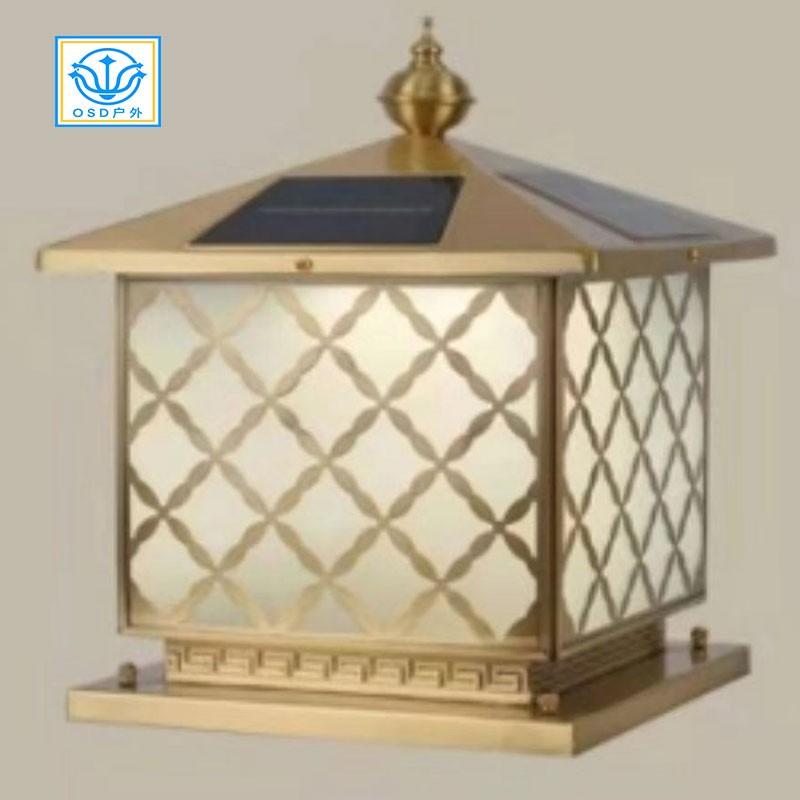 太阳能全铜柱头灯