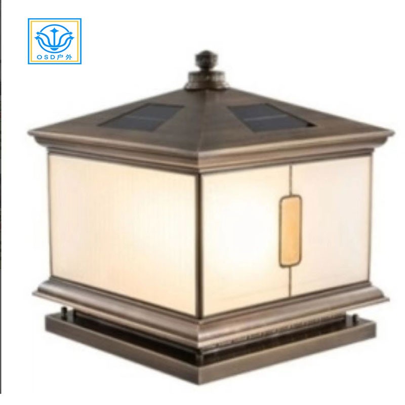 太阳能全铜柱头灯
