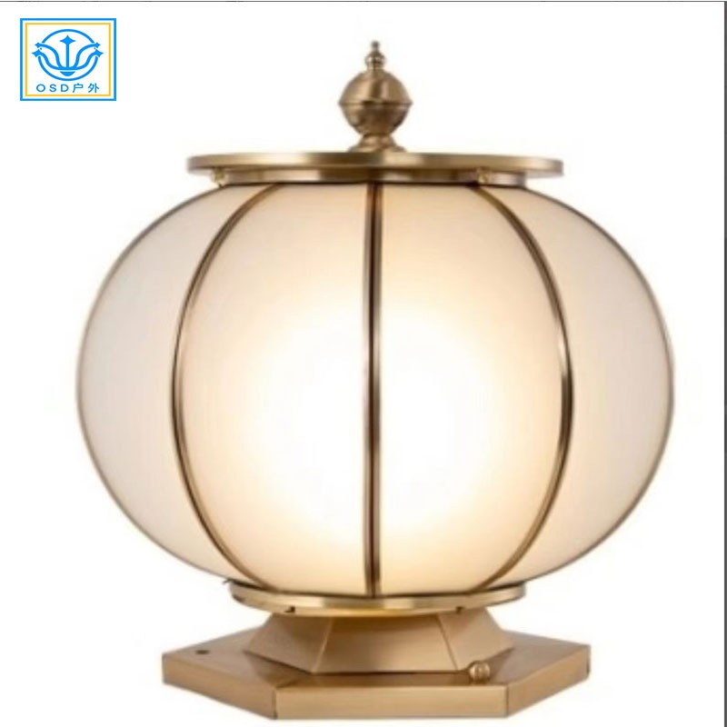 市电全铜柱头灯