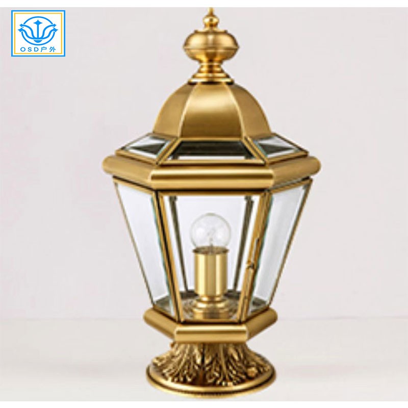 市电全铜柱头灯