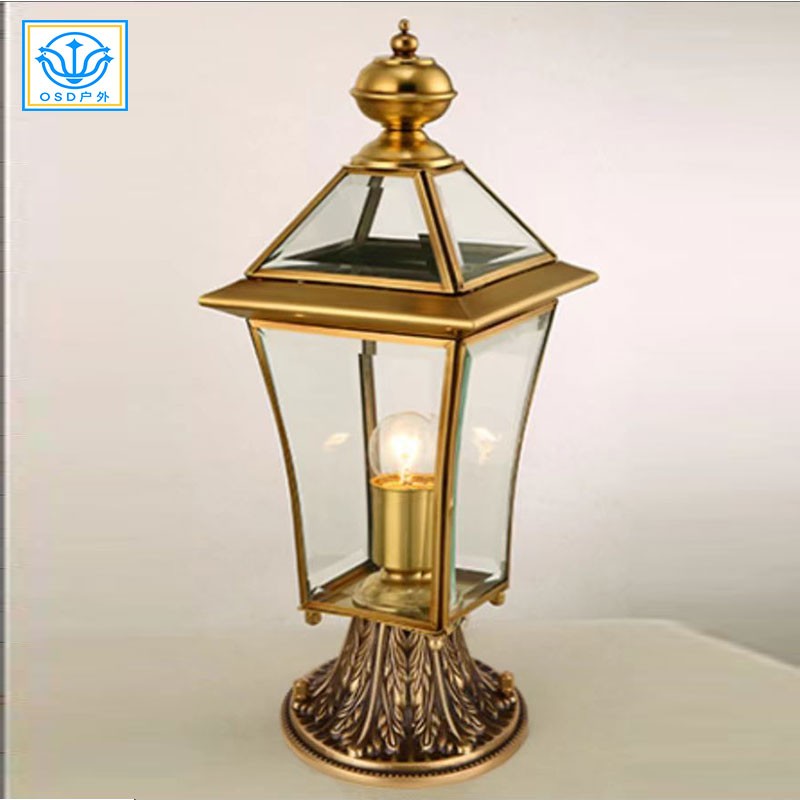 市电全铜柱头灯