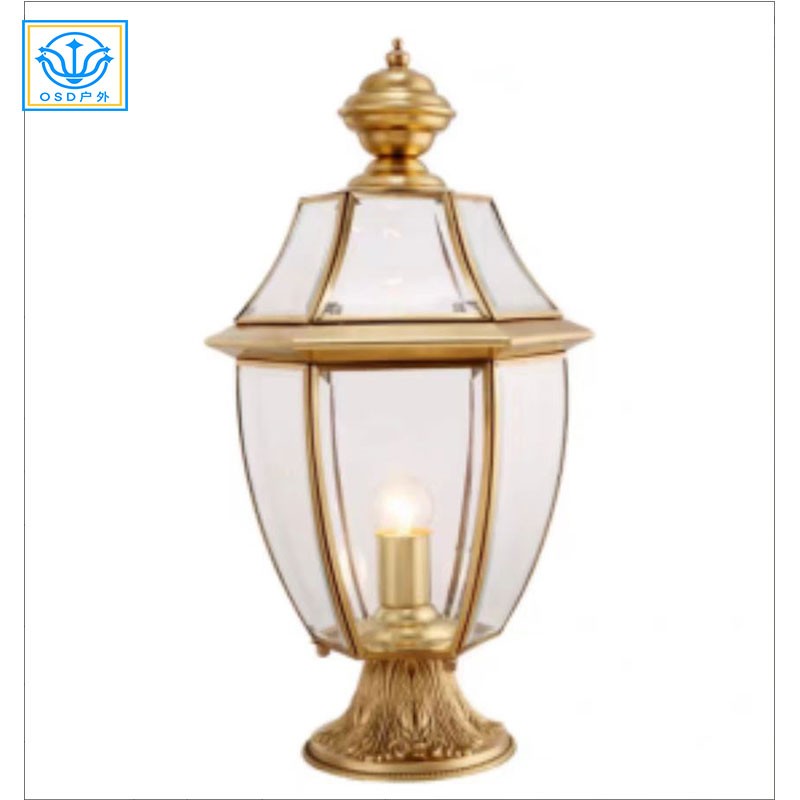 市电全铜柱头灯