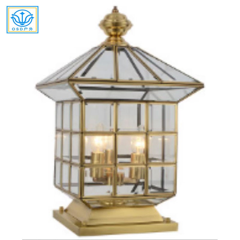 太阳能全铜柱头灯