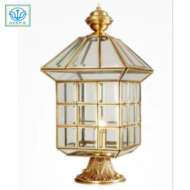 市电全铜柱头灯