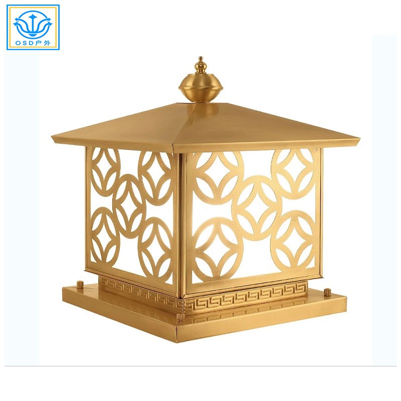 市电全铜柱头灯