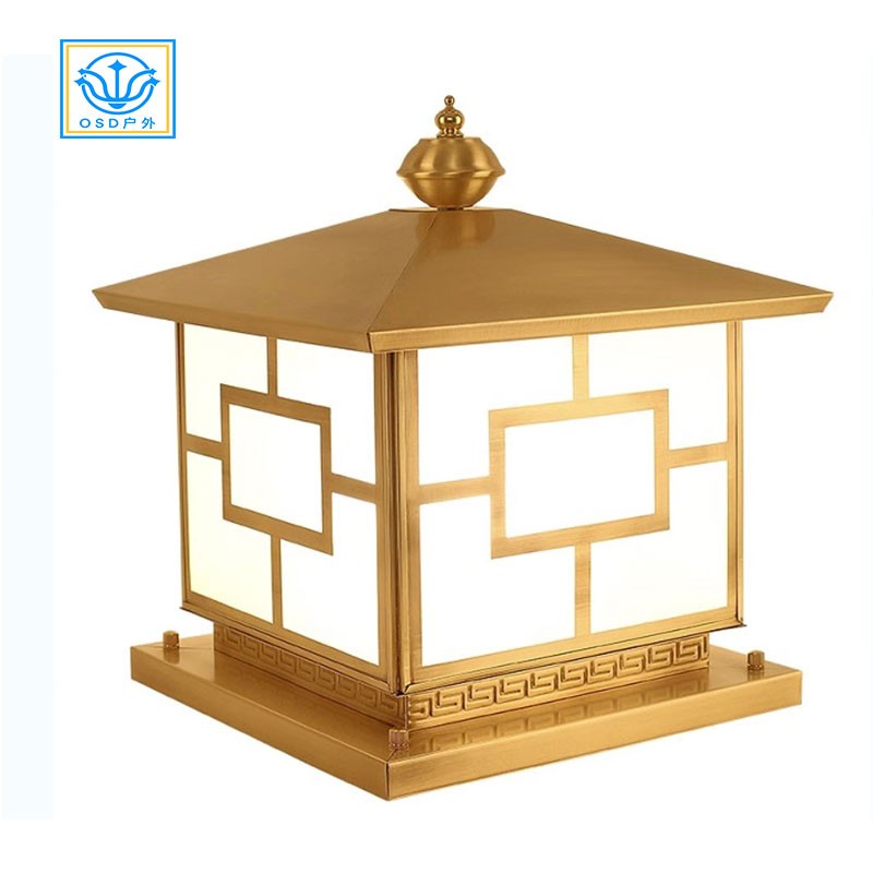 市电全铜柱头灯