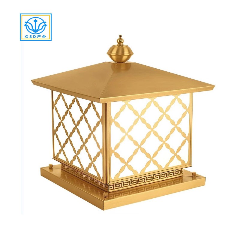 市电全铜柱头灯